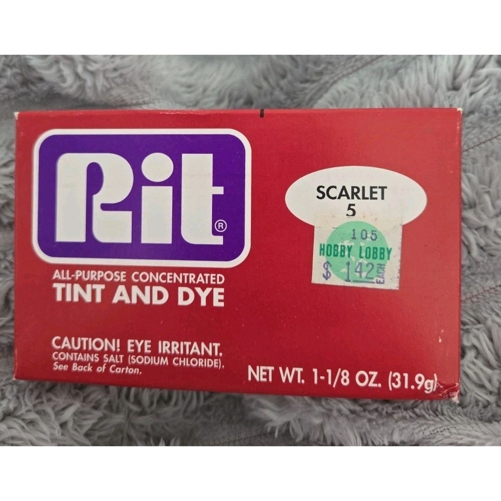 Rit All-Purpose Tint &‎ Dye Color Scarlet #5.  ***NOS***